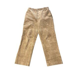 Uniqlo Mens Golden Brown Corduroy Drawstring Waist Pants 27-30 x 27
